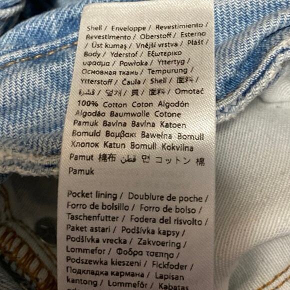 NA-KD Reborn Womens Blue Light Wash Split High Rise Wide Leg Denim Jeans Size S - Picture 5 of 5